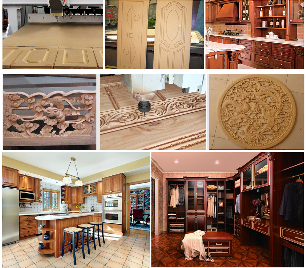 Panel furniture cnc router samples